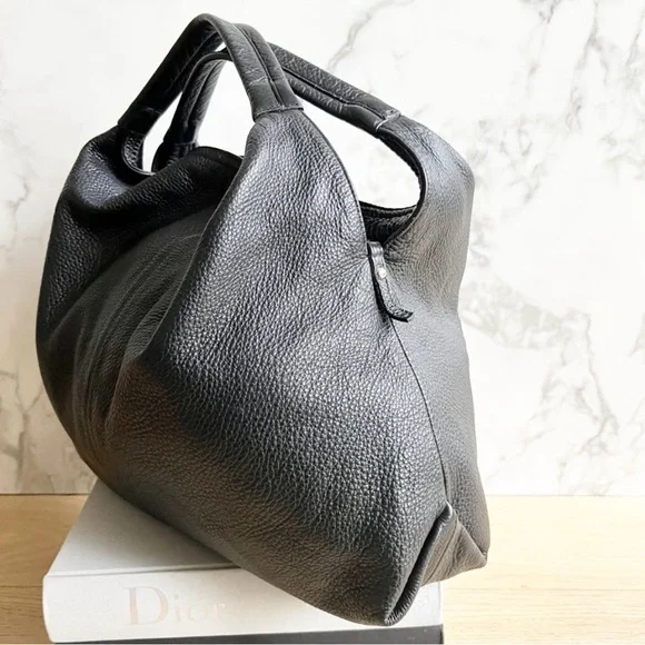 Large Furla Pebbled black leather hobo - Picture 5 of 11